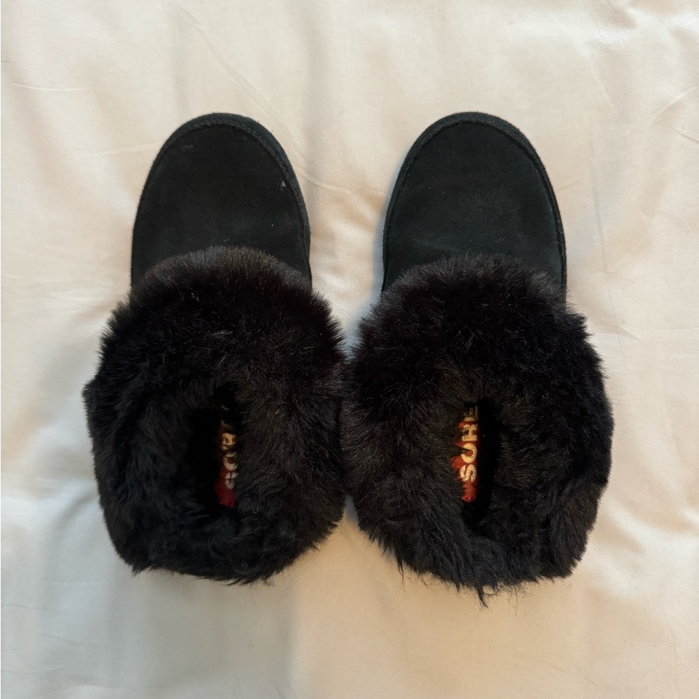 Black Sorel Go Coffee Run slipper size 6
